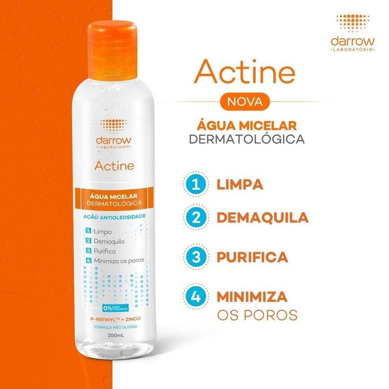 Água Micelar Darrow Actine 200ml 4
