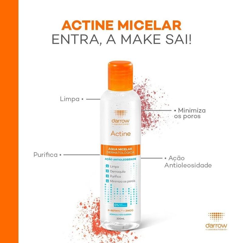 Água Micelar Darrow Actine 200ml 6