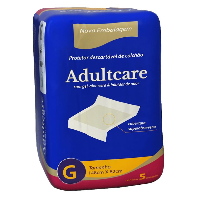 Protetor Colchao Descartável Adultcare Tam G 5Un - Adultcare 2