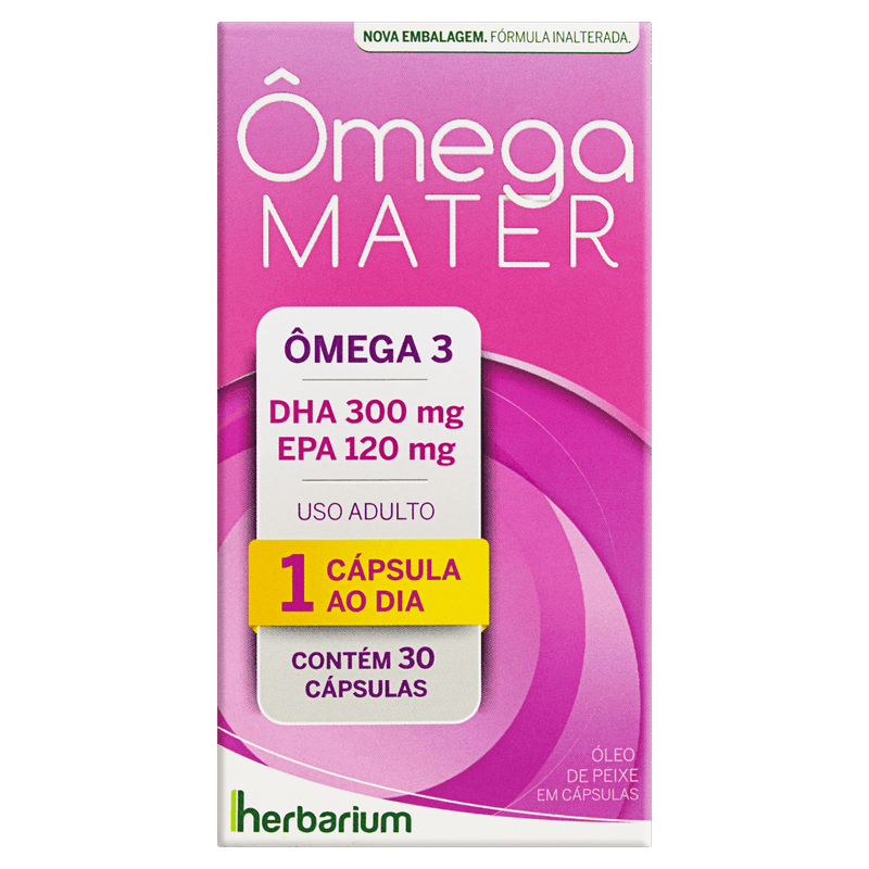 Ômega 3 Ômega Mater Caixa 30 Cápsulas 1