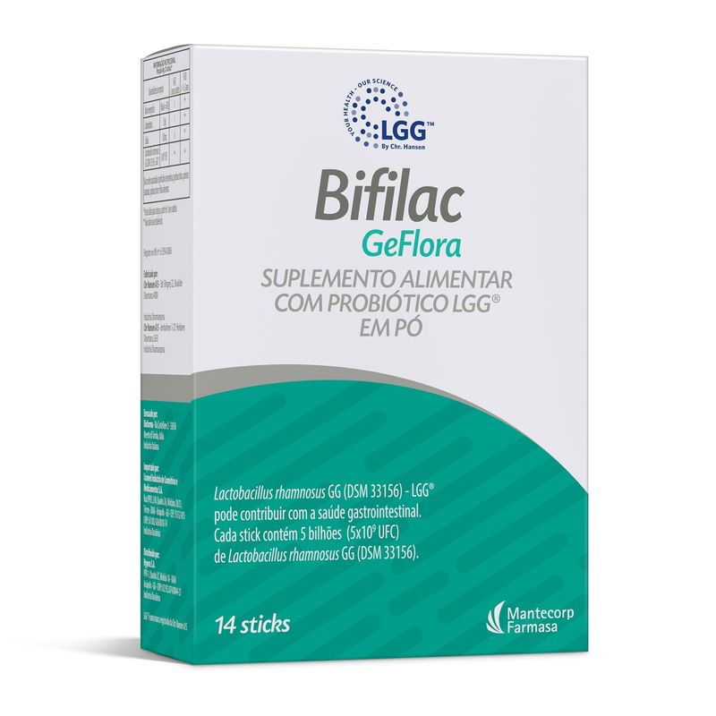 Suplemento Probiótico Bifilac Geflora 2g Stick 14 Unidades 1