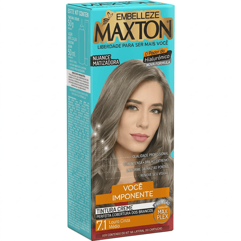 Embelleze Tinta De Cabelo Maxton Louro Cinza Médio 7.1 2