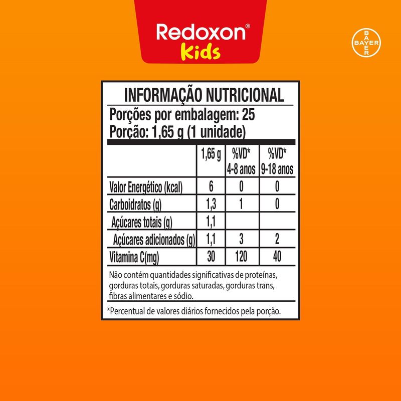 Suplemento Vitamina C Redoxitos 1000mg Sachê 25 Unidades 4