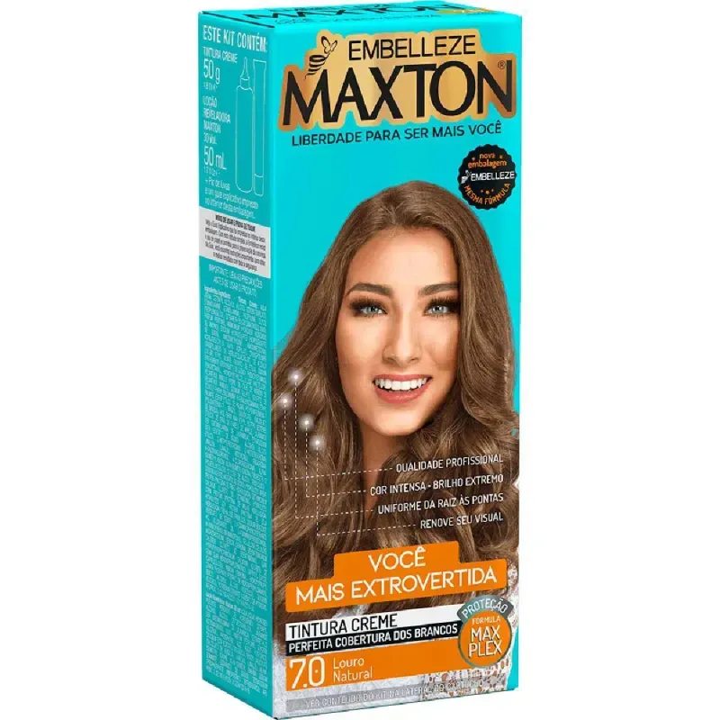Embelleze Tinta De Cabelo Maxton Louro Natural 7.0 1
