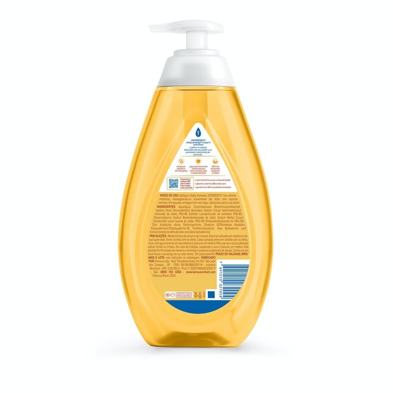 Shampoo de Glicerina Johnson's Baby Frasco 750ml 3