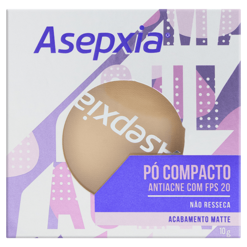 Pó Compacto Asepxia Bege Claro 10G - Asepxia 4