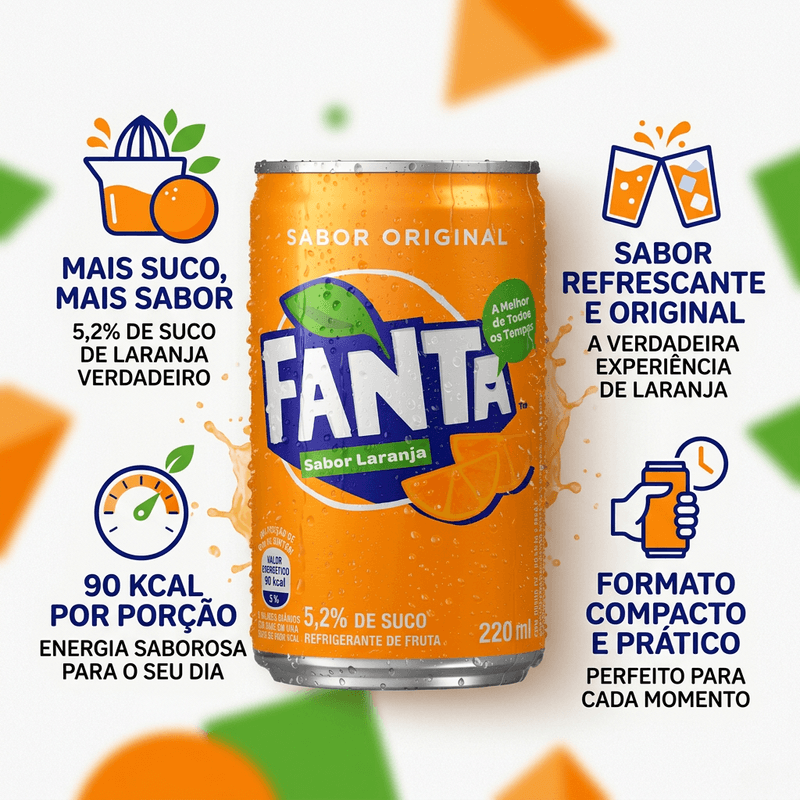 Refrigerante Fanta Guarana Sleek Lata 220Ml - Fanta 3