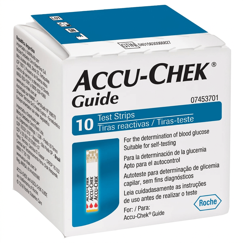 Tiras Accu Check Guide Testojo 10Un - Sem Marca - Imobilizado 1