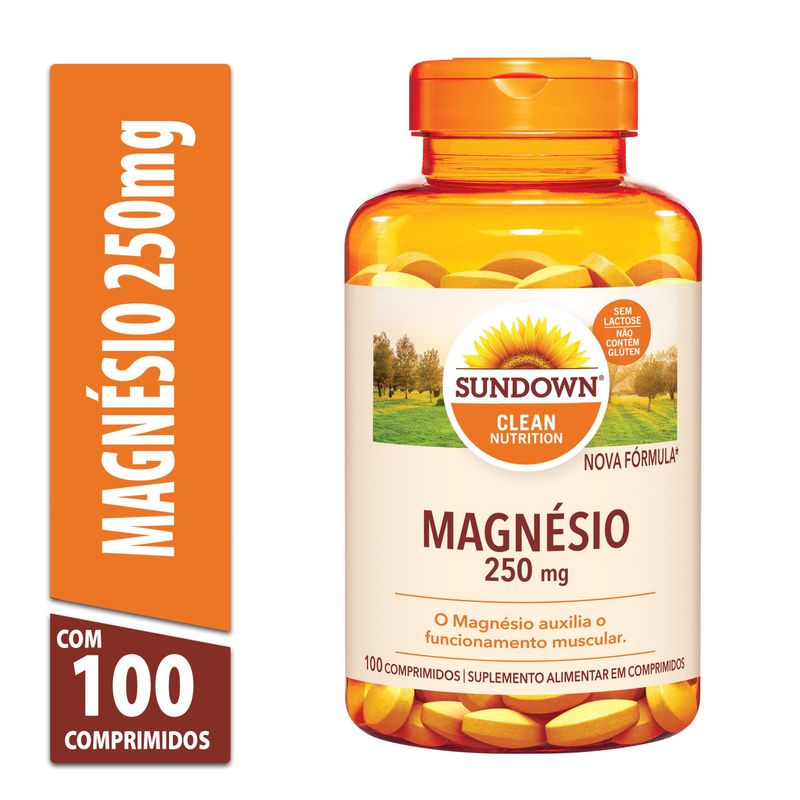 Suplemento Alimentar Sundown Magnésio 250mg - 100 Comprimidos 1