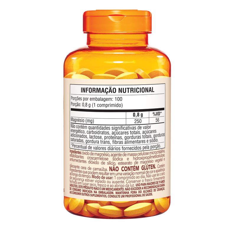 Suplemento Alimentar Sundown Magnésio 250mg - 100 Comprimidos 4