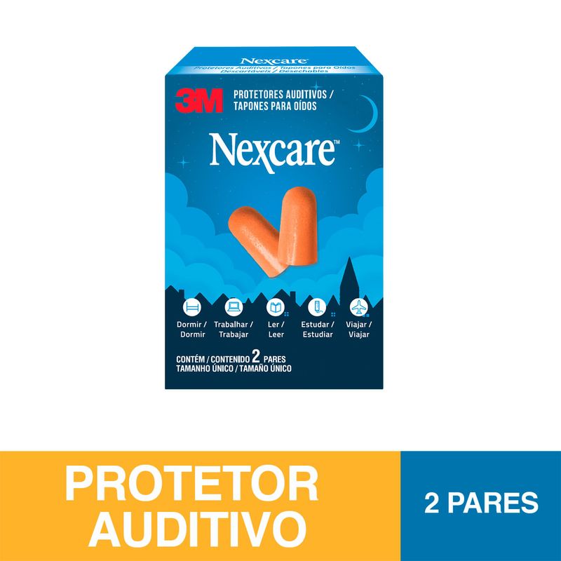 Protetor Auditivo Nexcare 02 Pares - Nexcare 2