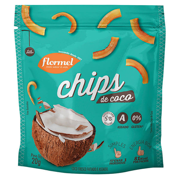 Snack Flormel Chips Coco 20G - Flormel 1