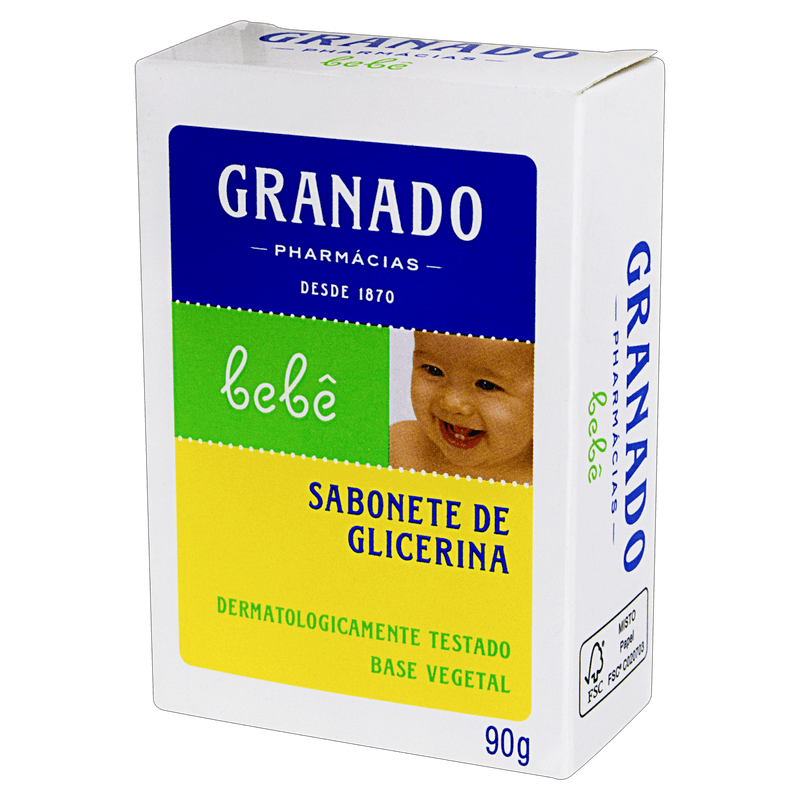 Sabonete Barra de Glicerina Granado Bebê Caixa 90g 1