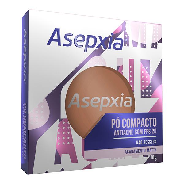 Pó Compacto Asepxia Bege Médio 10G - Asepxia 1