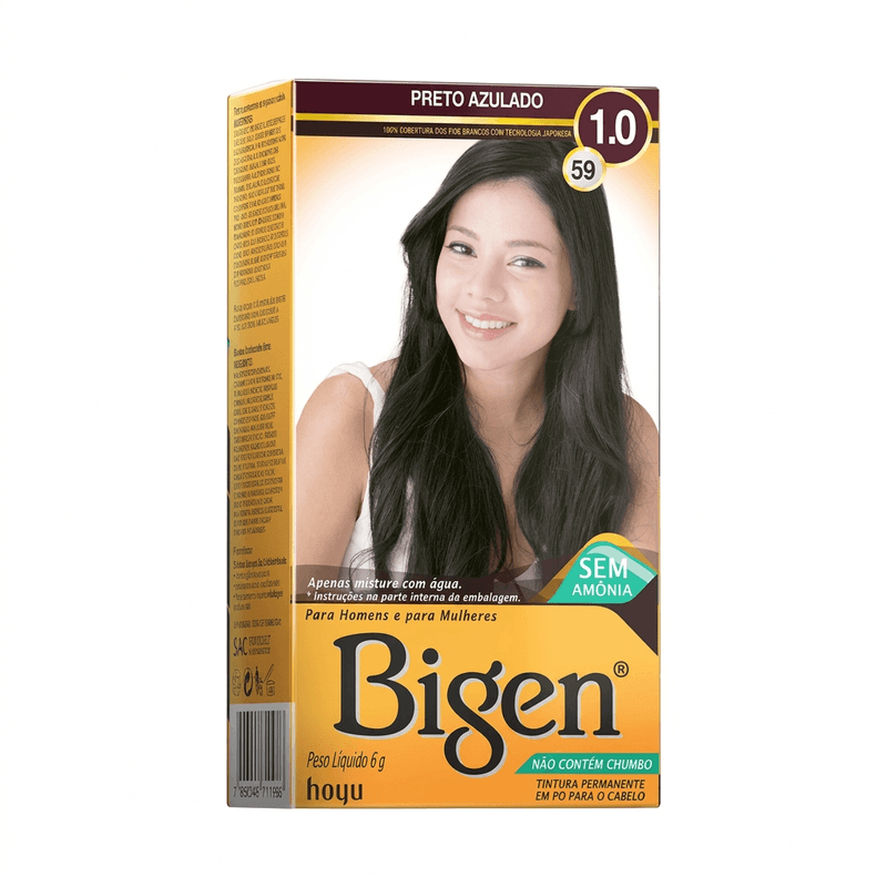 Tintura Bigen 59 Preto Azulado 59 - Bigen 2