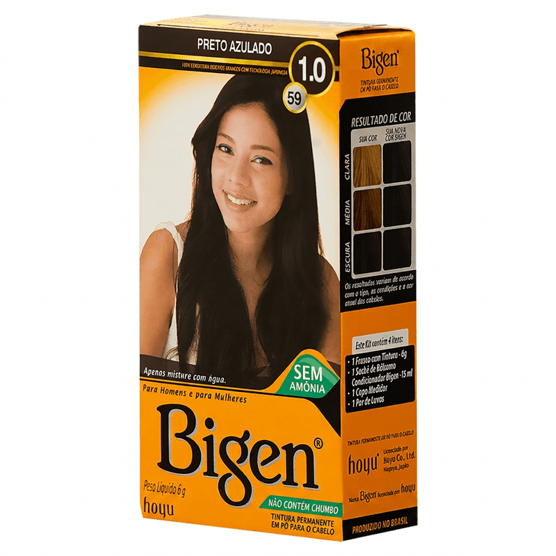 Tintura Bigen 59 Preto Azulado 59 - Bigen 3
