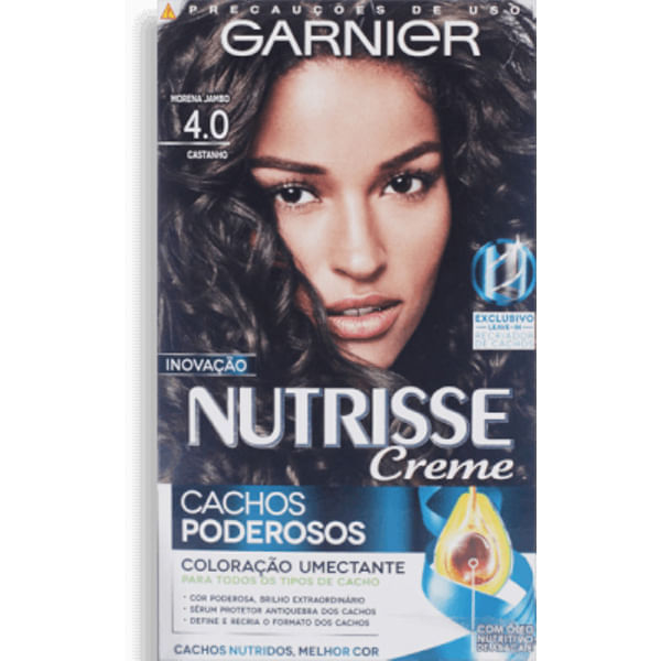 Tintura Garnier Nutrisse Cacho 4.0 Morena Jambo - Nutrisse 1
