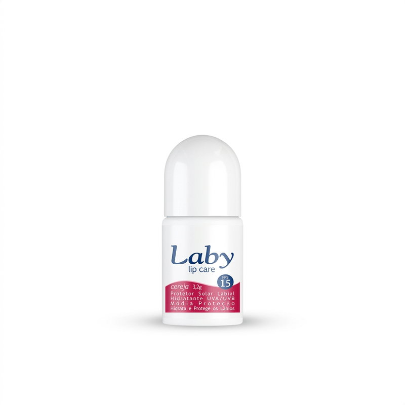 Protetor Solar Labial Laby Cereja Pushampoo Pull Stick Fps15 3,2G - Laby 3