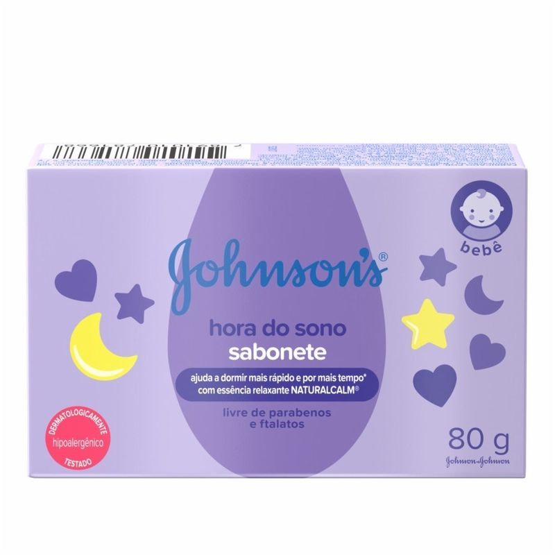 Sabonete Bebê Barra Johnson's Hora do Sono Caixa 80g 2
