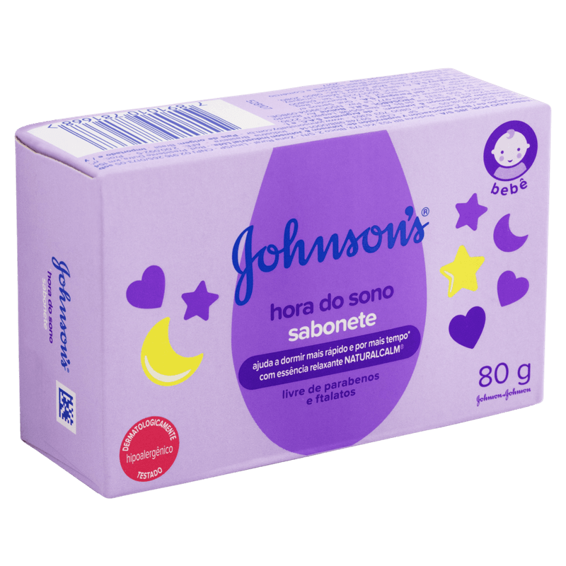Sabonete Bebê Barra Johnson's Hora do Sono Caixa 80g 3