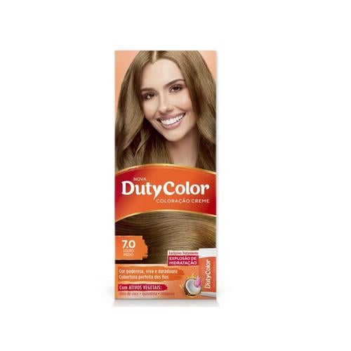 Tintura Creme Dutycolor Coloração Creme 7.0 Louro Médio 2