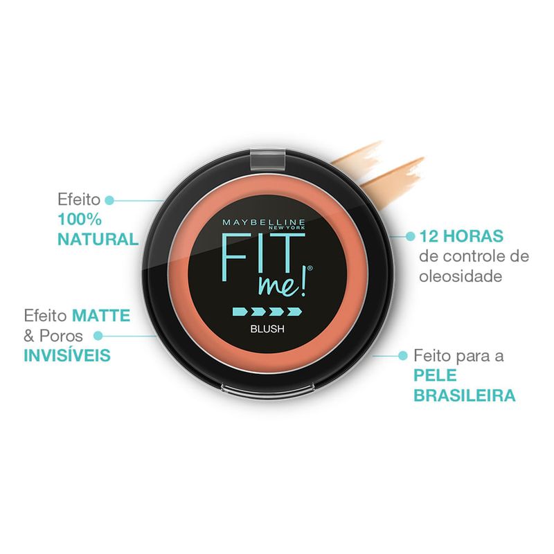 Blush Maybelline Fit Me Nu Pessego 4G 4