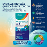 Suplemento Alimentar VITA MEDLEY AZ 60 Cápsulas Moles 3