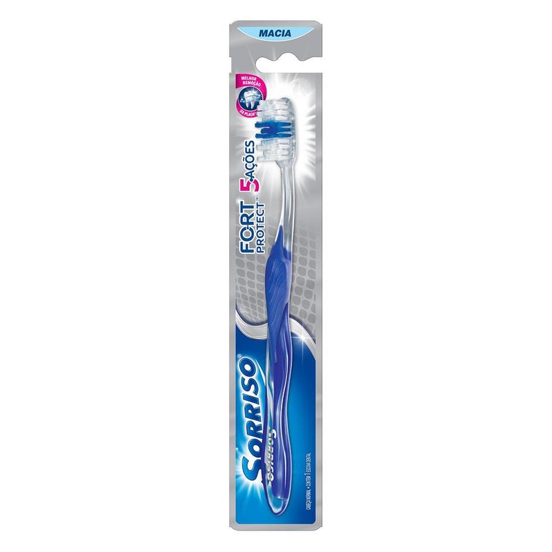 Escova De Dentes Sorriso Fort Protect Macia 1