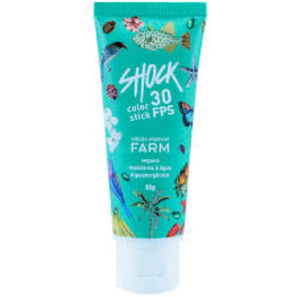 Protetor Solar Shock Color Stick Salmao Fps30 30G - Shock 1