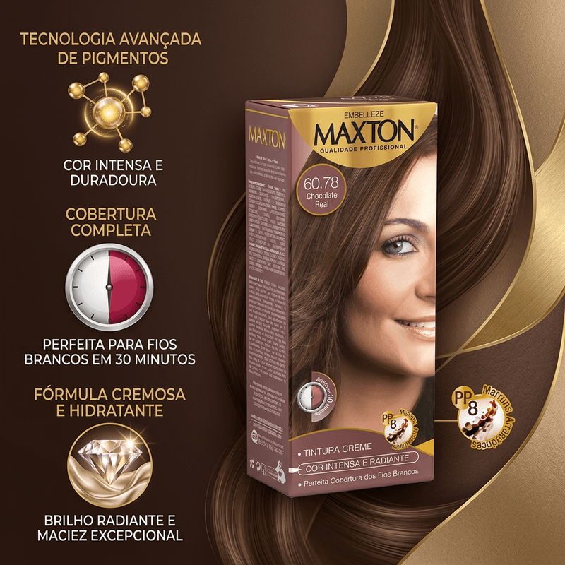 Tintura Max/Prata 60.78 Chocolate Dolar - Maxton 3