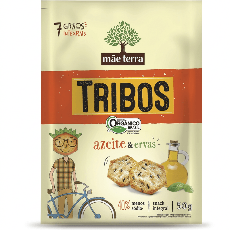 Snack Orgânico Tribos Aze/Ervas 50G - Mae Terra 2