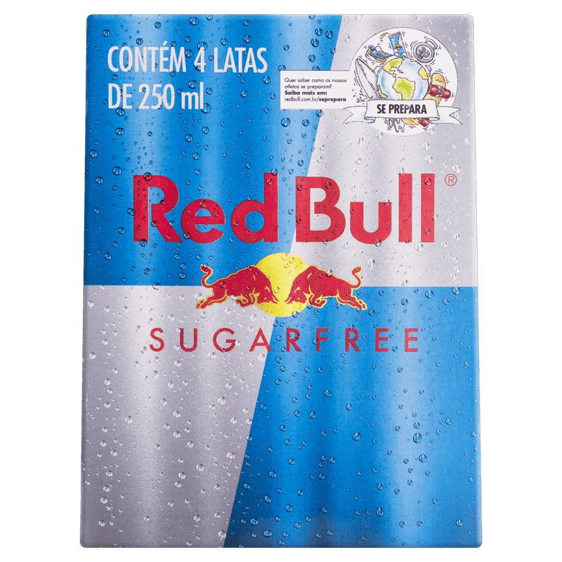 RED BULL ENERGY DRINK SUGAR FR 250ML C/4 1