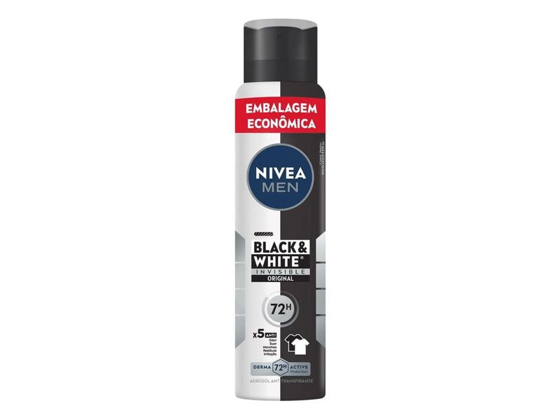 Desodorante Antitranspirante Aerossol Nivea Men Invisible Black & White Epic Night 200ml 1