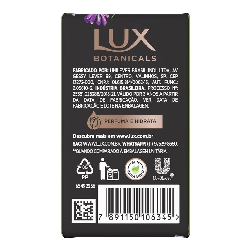 Sabonete em Barra Glicerinado Lux Lírio Azul 85g Pack 6 Unidades 2