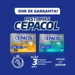 Cepacol Pastilhas Mel e Limão 3mg 12 Unidades