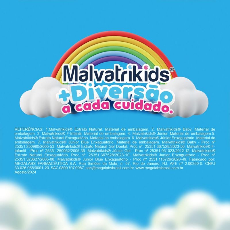 Gel Dental Malvatrikids Baby 0 a 5 anos sem Flúor - 85g 3