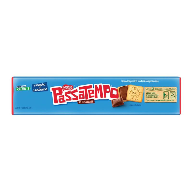 Biscoito Recheado Chocolate 130g Passatempo Nestlé 2