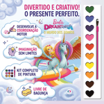 Livro com Aquarela Barbie Dreamtopia Mundo dos Sonhos Ciranda Cultural 1un 3
