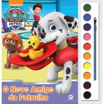 Livro de Colorir com Aquarela Patrulha Canina O Novo Amigo Ciranda Cultural 1un 1
