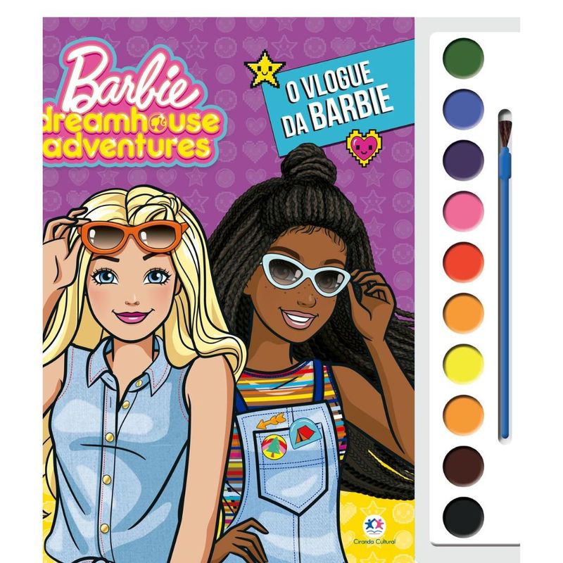 Livro de Atividades Barbie O Vlogue da Barbie com Aquarela Ciranda Cultural 1