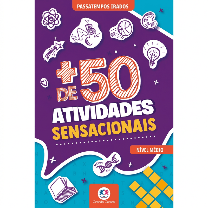 Livro + de 50 Atividades Sensacionais Passatempos Irados Ciranda Cultural 2