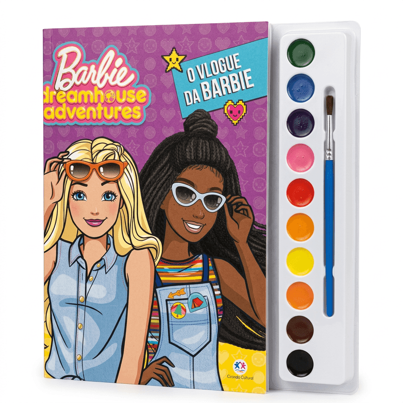 Livro de Atividades Barbie O Vlogue da Barbie com Aquarela Ciranda Cultural 3