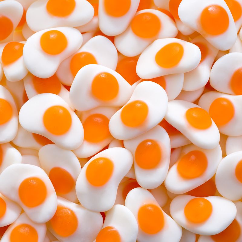 Bala de Gelatina Ovos Fritos Tutti-Frutti 80g Fini 2