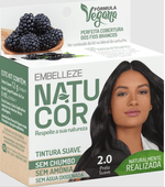 Coloração Permanente Natucor 2.0 Preto Suave Vegana Kit Leve 3 Pague 2 1