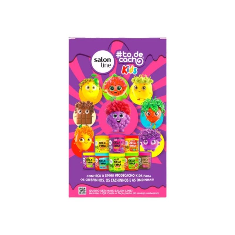 Kit Shampoo e Condicionador Salon Line Kids Uva 300ml e 200ml 4