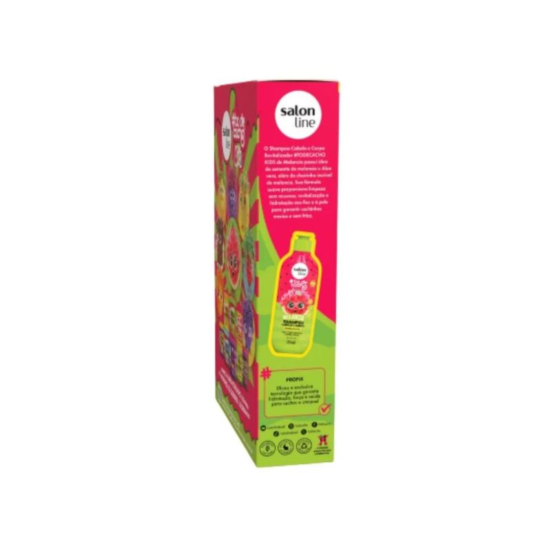Kit Kids Melancia Salon Line Shampoo 300ml e Condicionador 200ml 2