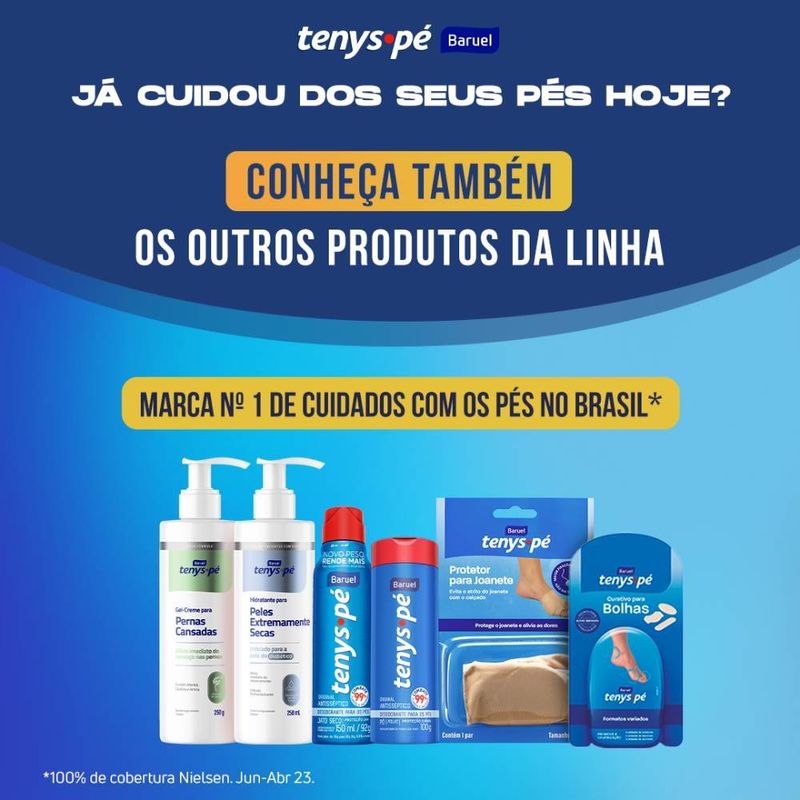 Creme Hidratante para Calcanhares Tenys Pé 60g Baruel 3
