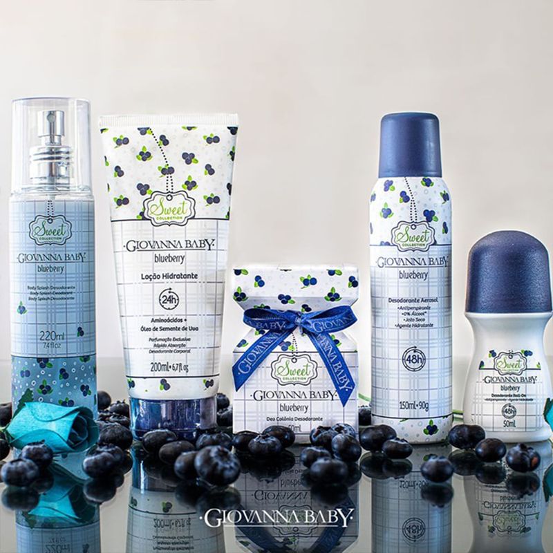 Desodorante Antitranspirante Aerosol Giovanna Baby Blueberry 150ml 5
