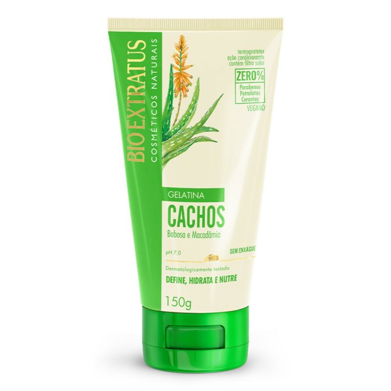 Gelatina Capilar Bio Extratus Cachos Babosa e Macadâmia 150g 1
