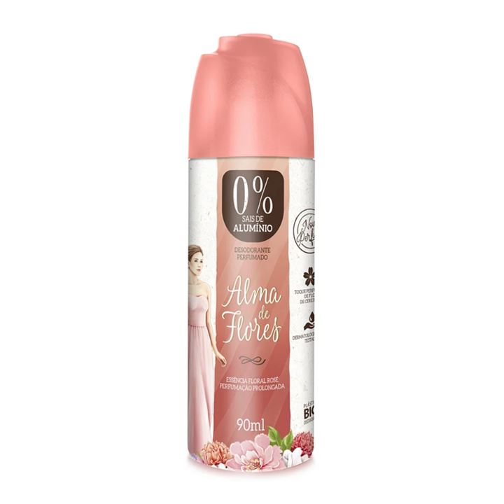Desodorante Spray Alma de Flores Rosé 90ml Flor de Cerejeira Memphis 1
